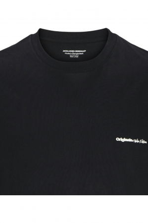 Tricou JACK &JONES Paros Abstract Backprint - 12273385-Black [2]