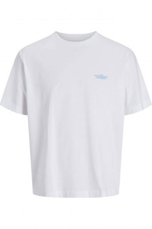 BĂRBAŢI - Tricou JACK &JONES Paros Abstract Backprint - 12273385-Bright White