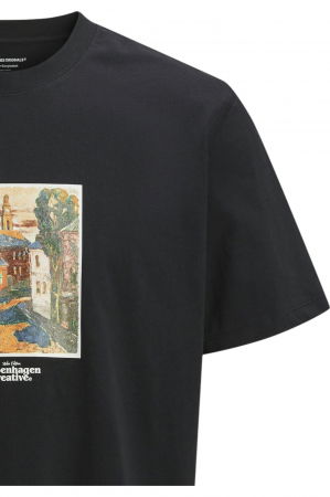 Tricou JACK &JONES Paros Graphics Front - 12273494-Black [3]
