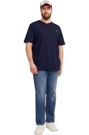 Tricou JACK &JONES Paulos Crew PLS - 12253778-Navy Blazer [4]