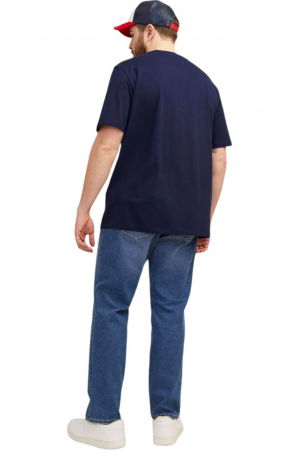 Tricou JACK &JONES Paulos Crew PLS - 12253778-Navy Blazer [1]