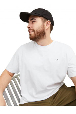 Tricou JACK &JONES Paulos Crew PLS - 12253778-White [2]