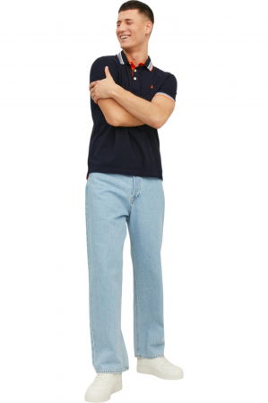 Tricou JACK &JONES Paulos Polo SS - 12136668-Black Navy [4]