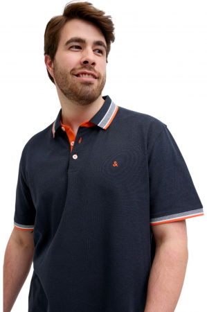 Tricou JACK &JONES Paulos Polo SS PLS - 12143859-Black Navy [2]