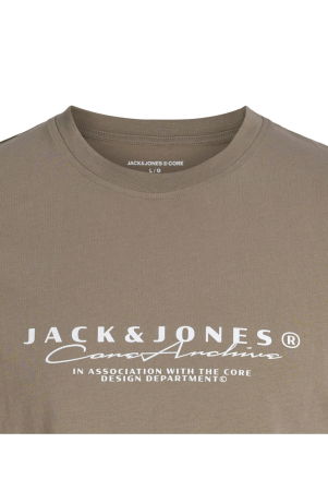 Tricou JACK &JONES Point Branding PLS - 12292229-Desert Taupe [1]