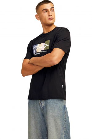 Tricou JACK &JONES Portland Block - 12262662-Black [2]