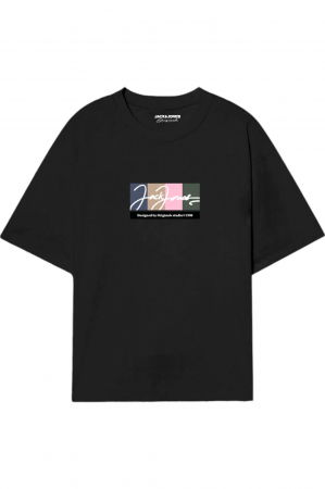 Tricou JACK &JONES Portland Block - 12262662-Black [0]
