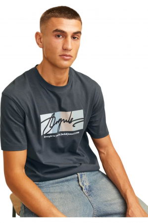 Tricou JACK &JONES Portland Block - 12262662-Forest River [2]