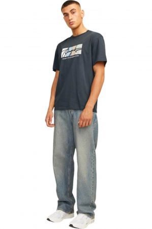 Tricou JACK &JONES Portland Block - 12262662-Forest River [3]