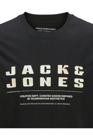 Tricou JACK &JONES Recharge Front - 12274716-Black [1]