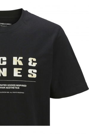 Tricou JACK &JONES Recharge Front - 12274716-Black [2]