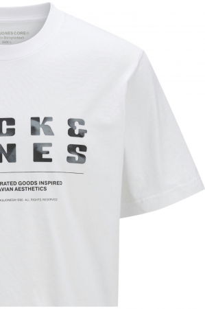Tricou JACK &JONES Recharge Front - 12274716-Bright White [2]