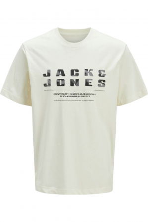 REDUCERI - Tricou JACK &JONES Recharge Front - 12274716-Sweet Corn