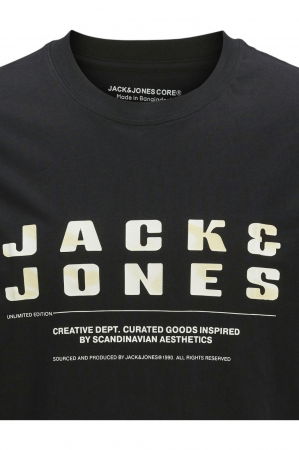 Tricou JACK &JONES Recharge Front Branding JNR - 12274730-Black [1]