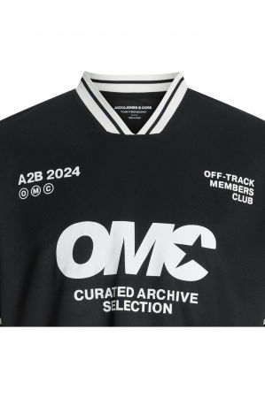 Tricou JACK &JONES Reflex Football - 12278457-Black [1]