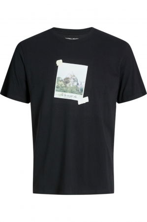 BĂRBAŢI - Tricou JACK &JONES Ryu Crew Neck - 12278540-Black