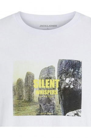 Tricou JACK &JONES Ryu Crew Neck - 12278540-White [1]