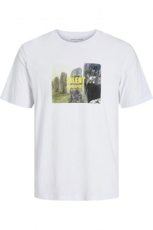 ÎMBRĂCĂMINTE - Tricou JACK &JONES Ryu Crew Neck - 12278540-White