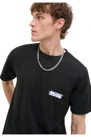 Tricou JACK &JONES Sago Logo Slub - 12276524-Black [3]