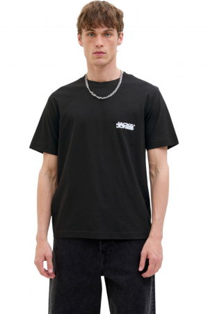 REDUCERI - Tricou JACK &JONES Sago Logo Slub - 12276524-Black