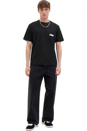 Tricou JACK &JONES Sago Logo Slub - 12276524-Black [4]