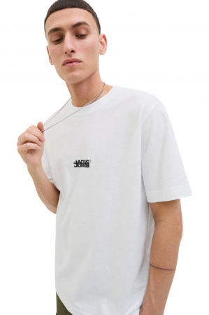Tricou JACK &JONES Sago Logo Slub - 12276524-Bright White [2]