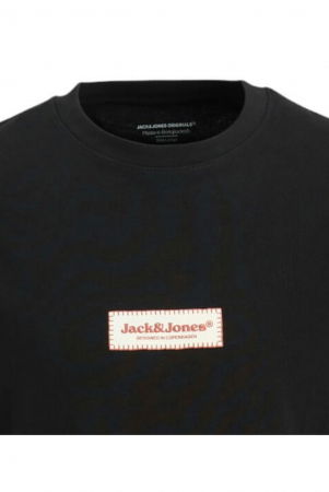 Tricou JACK &JONES Split Fakestitch Branding - 12273182-Black [1]