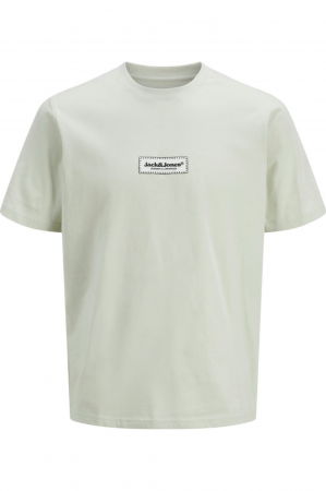 REDUCERI - Tricou JACK &JONES Split Fakestitch Branding - 12273182-Celadon Tint