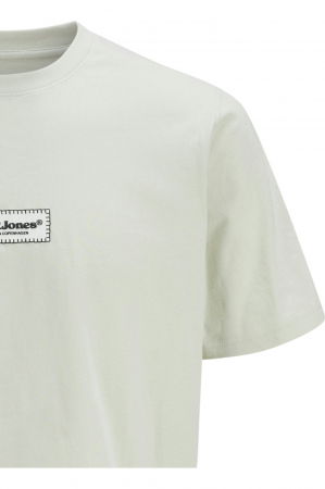 Tricou JACK &JONES Split Fakestitch Branding - 12273182-Celadon Tint [3]