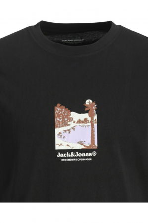 Tricou JACK &JONES Split Graphic Front - 12273000-Black [1]