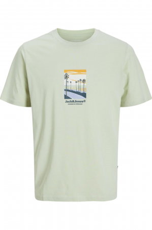 Tricou JACK &JONES Split Graphic Front - 12273000-Celadon Tint [0]