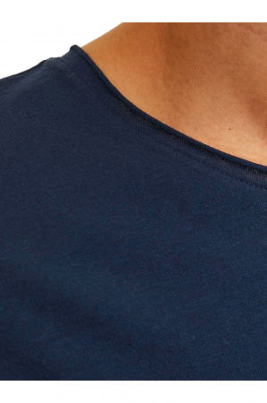 Tricou JACK &JONES Summer Linen - 12246718-Navy Blazer [3]