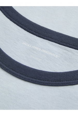 Tricou JACK &JONES Sunday Club SS25 - 12291076-Subdued Blue [2]