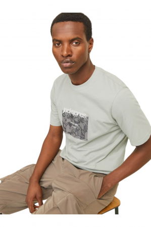 Tricou JACK &JONES Tarmac Camo Front - 12273239-Aqua Gray [2]