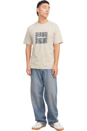 Tricou JACK &JONES Tarmac Camo Front - 12273239-Pure Cashmere [3]