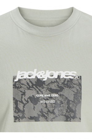 Tricou JACK &JONES Tarmac Camo Front JNR - 12274620-Aqua Gray [1]