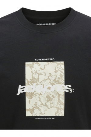 Tricou JACK &JONES Tarmac Camo Front JNR - 12274620-Black [1]