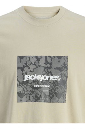 Tricou JACK &JONES Tarmac Camo Front JNR - 12274620-Pure Cashmere [1]