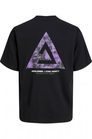 Tricou JACK &JONES Triangle - 12253435-Black [1]