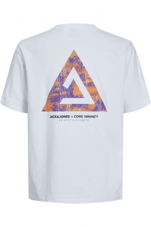 Tricou JACK &JONES Triangle - 12253435-White [1]