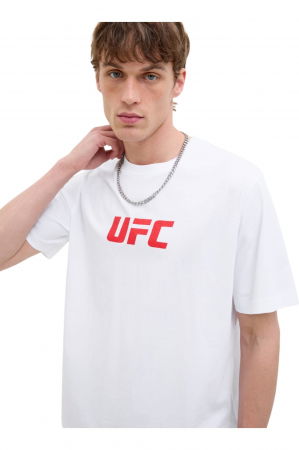 Tricou JACK &JONES UFC CN - 12290261-Bright White [2]