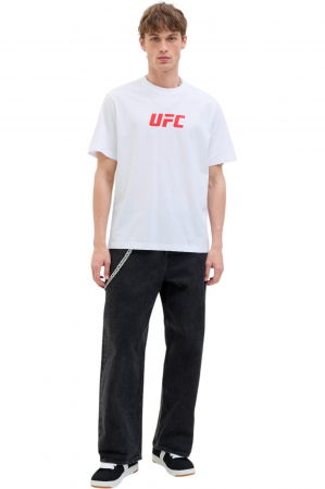 Tricou JACK &JONES UFC CN - 12290261-Bright White [5]