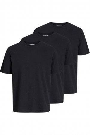 Tricou JACK &JONES Under 3-Pack - 12248076-Black [0]