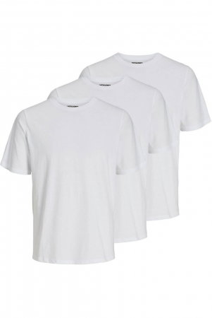 Tricou JACK &JONES Under 3-Pack - 12248076-White [0]