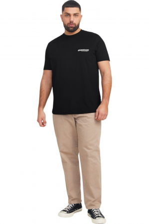 Tricou JACK &JONES Union Back Print PLS - 12279627-Black [5]