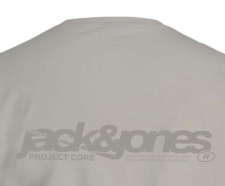 Tricou JACK &JONES Union Back Print PLS - 12279627-Paloma [2]
