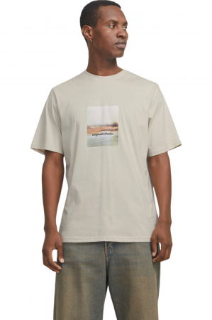 BĂRBAŢI - Tricou JACK &JONES Vesterbro Newton Box - 12265742-Moonbeam