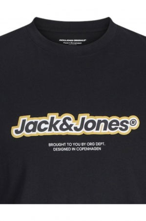 Tricou JACK &JONES Vesterbro Newton Brand - 12265740-Black [1]