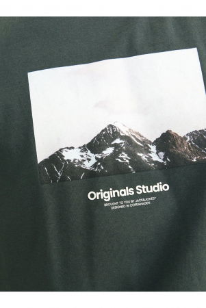 Tricou JACK &JONES Vesterbro Picture - 12250421-Forest [2]