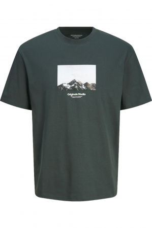 Tricou JACK &JONES Vesterbro Picture - 12250421-Forest [0]